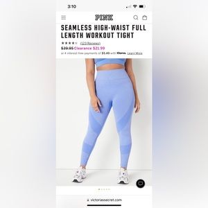Victorias Secret (PINK) Seamless Leggings